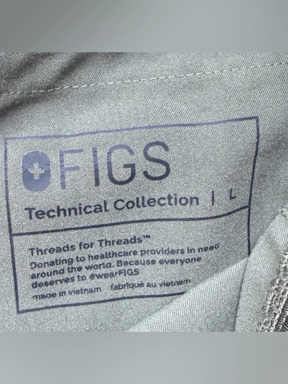 Figs Technical Collection Scrub Pants T2001 Moss Green Size L